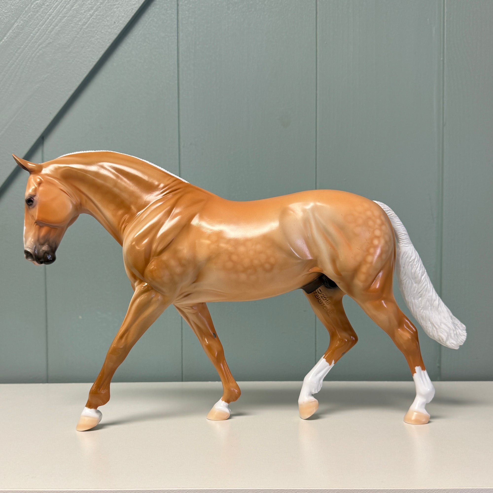 Palomeeny Miney Moe OOAK Dappled Palomino Irish DraughtBy Dawn Quick