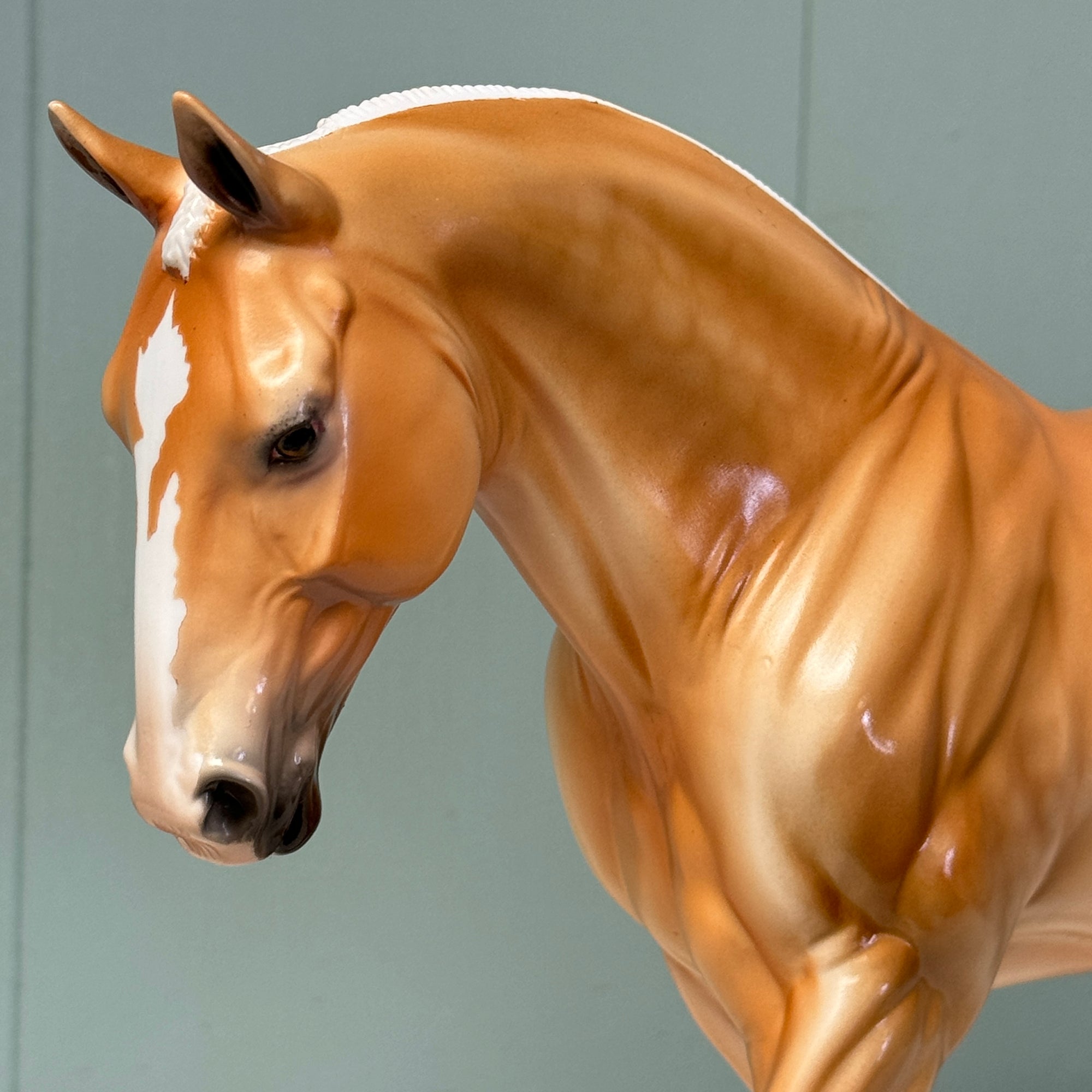 Palomeeny Miney Moe OOAK Dappled Palomino Irish DraughtBy Dawn Quick