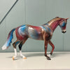 Southern Lights OOAK Deco Thoroughbred By Dawn Quick  EQ24