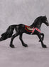 "Khar" OOAK Black Yak Inspired Deco/Realistic Friesian Chip By Jess Hamill Menagerie Series: Central Asia MS25