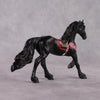 Khar OOAK Black Yak Inspired Deco/Realistic Friesian Chip By Jess Hamill - 2025 The Menagerie Series MS25