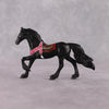 Khar OOAK Black Yak Inspired Deco/Realistic Friesian Chip By Jess Hamill - 2025 The Menagerie Series MS25