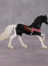"Saaral" OOAK Black and White Yak Inspired Deco/Realistic Friesian Chip By Jess Hamill Menagerie Series: Central Asia MS25