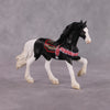 Saaral OOAK Black and White Yak Inspired Deco/Realistic Friesian Chip By Jess Hamill - 2025 The Menagerie Series MS25