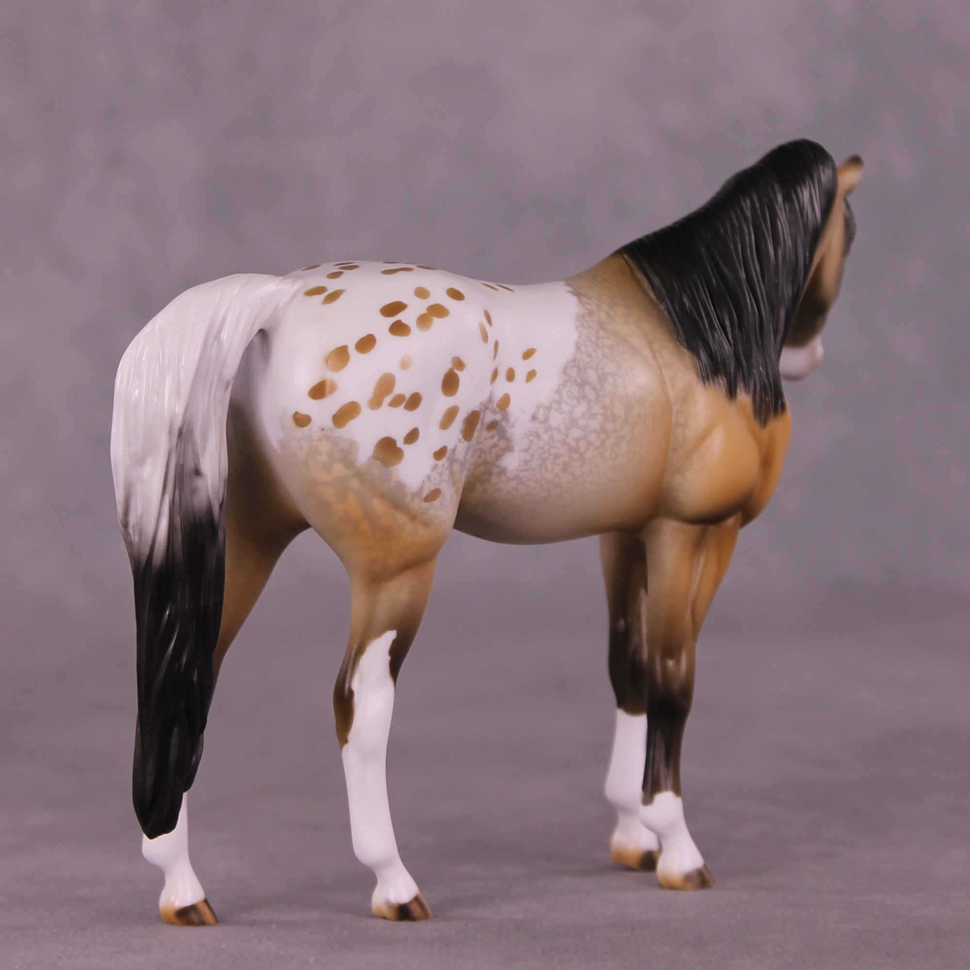 Message In A Bottle OOAK Pebble Arabian by Dawn Quick LHS25