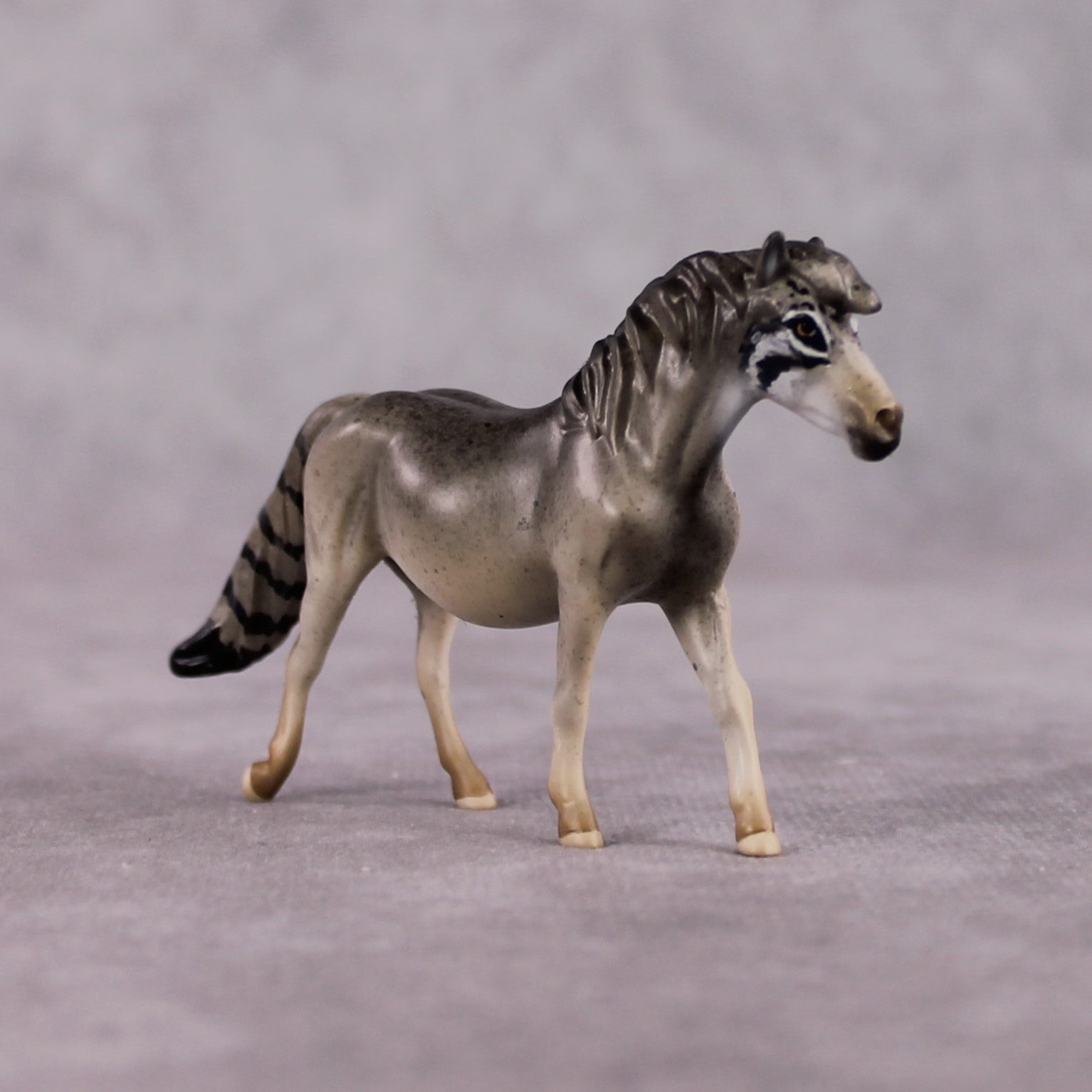 "Manul" LE-3 Palla's Cat Inspired Deco Pony Chip By Jess Hamill Menagerie Series: Central Asia MS25