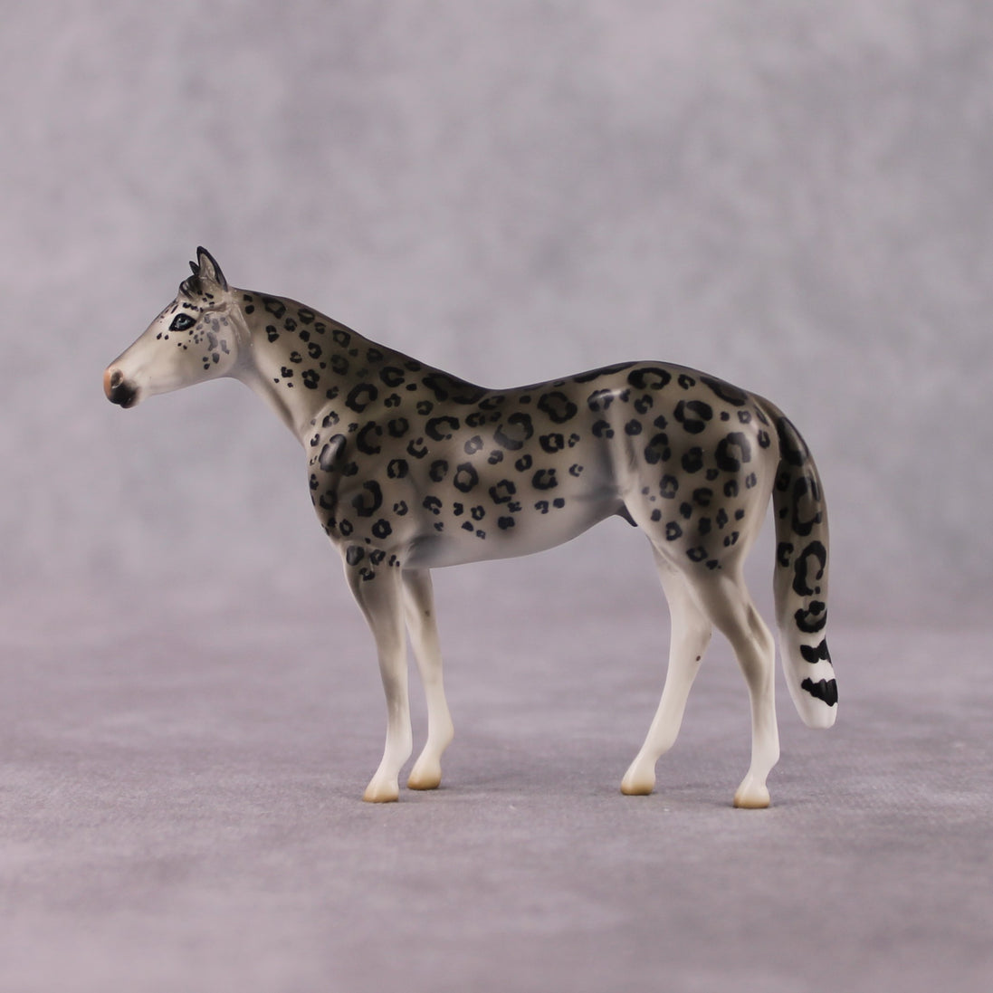 "Himalaya" LE-3 Snow Leopard Inspired Deco Ideal Stock Horse Chip By Jess Hamill Menagerie Series: Central Asia MS25