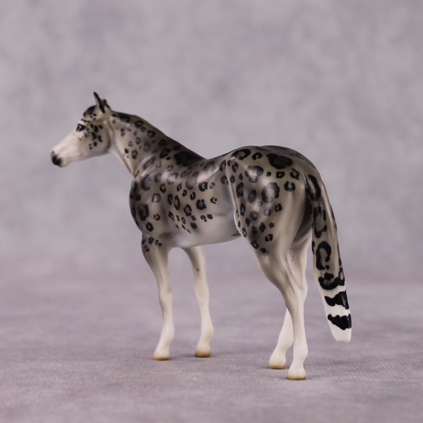 "Himalaya" LE-3 Snow Leopard Inspired Deco Ideal Stock Horse Chip By Jess Hamill Menagerie Series: Central Asia MS25