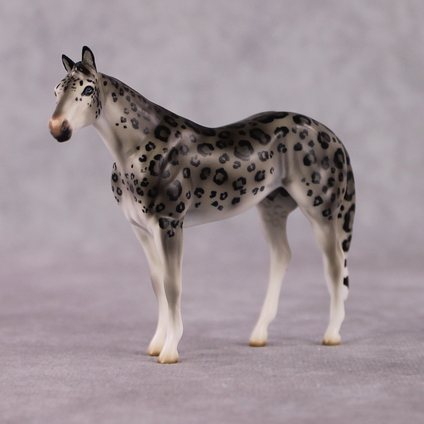"Himalaya" LE-3 Snow Leopard Inspired Deco Ideal Stock Horse Chip By Jess Hamill Menagerie Series: Central Asia MS25