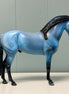 Blucifer OOAK Blue Deco Andalusian By Dawn Quick EQ24