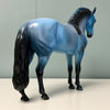 Blucifer OOAK Blue Deco Andalusian By Dawn Quick EQ24