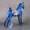 Thorne OOAK Blue with Gold Mapping Pinto Pebble Saddlebred By Dawn Quick LHS24