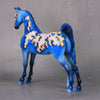 Thorne OOAK Blue with Gold Mapping Pinto Pebble Saddlebred By Dawn Quick LHS24