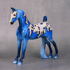 Thorne OOAK Blue with Gold Mapping Pinto Pebble Saddlebred By Dawn Quick LHS24