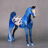 Thorne OOAK Blue with Gold Mapping Pinto Pebble Saddlebred By Dawn Quick LHS24