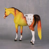 Nebula OOAK Yellow and Orange Appy Pebble Arabian By Dawn Quick LHS24