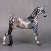 Dream Frequency OOAK Zebra Deco Saddlebred Pebble By Jess Hamill LHS24