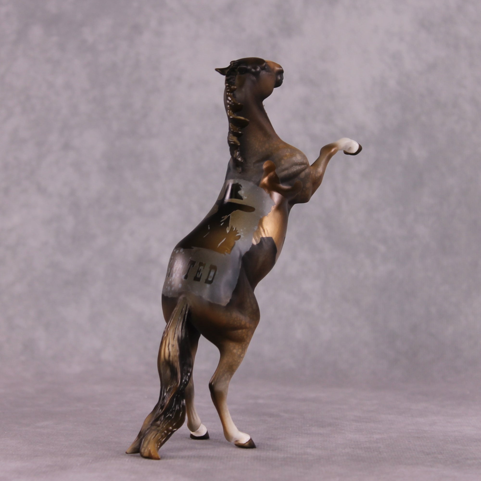 "Frontier Classic" OOAK Rearing Pebble by Kike Duarte SHCF25OS
