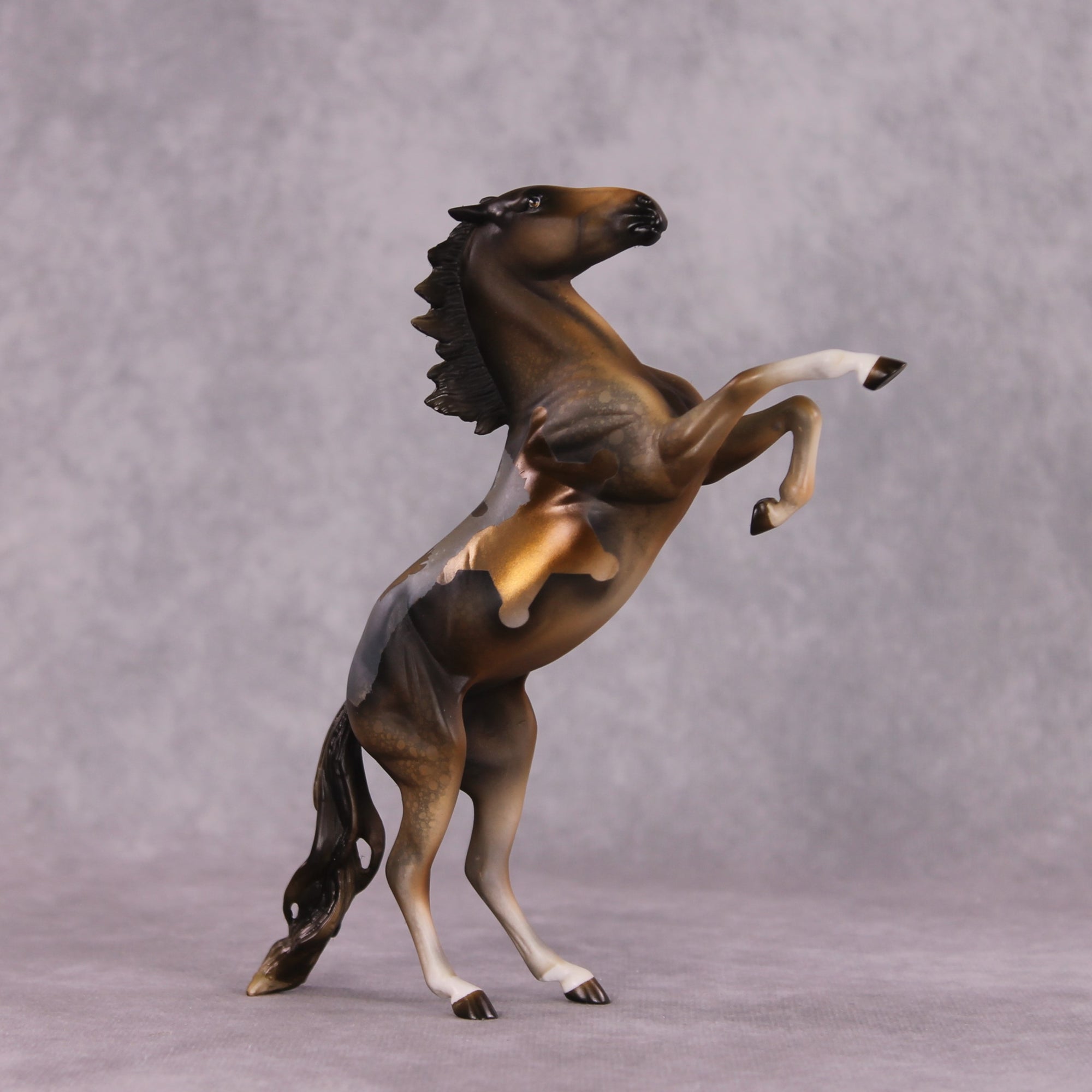 "Frontier Classic" OOAK Rearing Pebble by Kike Duarte SHCF25OS