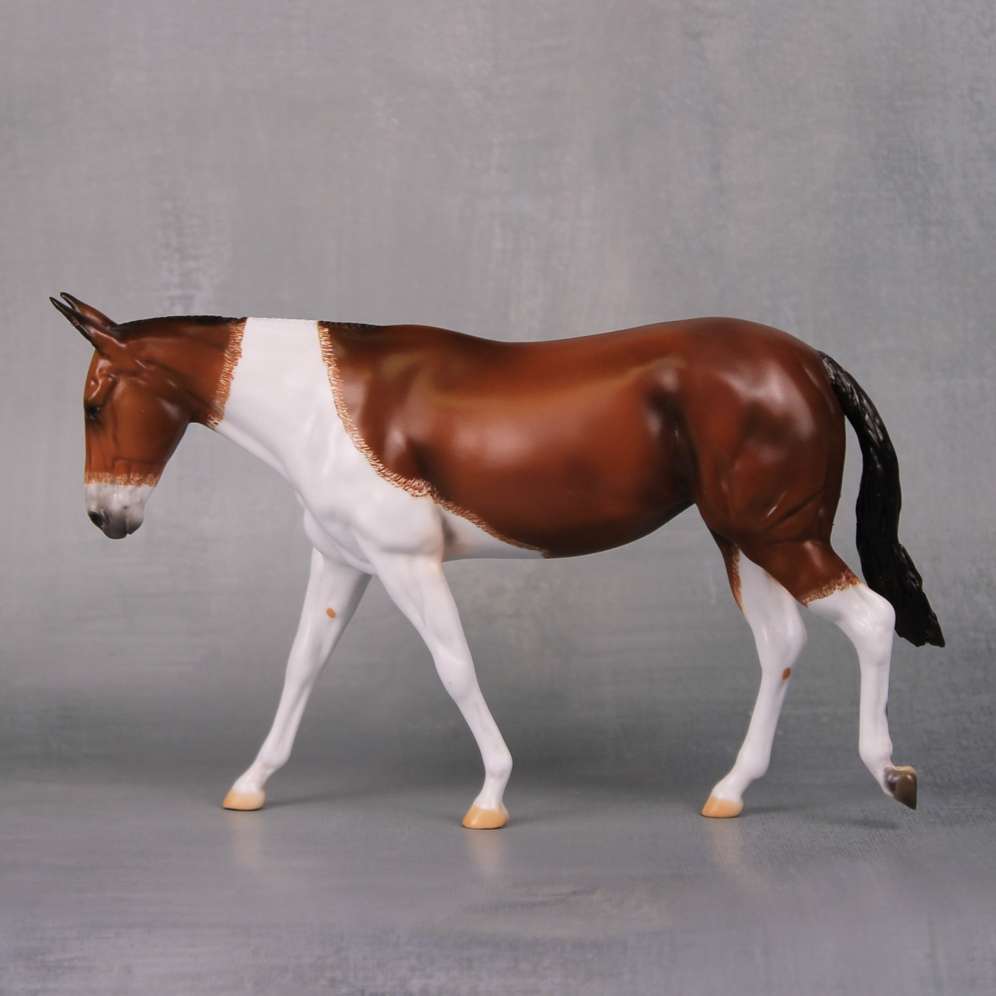 Calico OOAK Bay Pinto Pebble Mule By Jamie Adamson LHS24