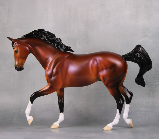 Ace LE 5 Dappled Bay with Lavender Sheen Thoroughbred By Ellen Robbins MM24 Run