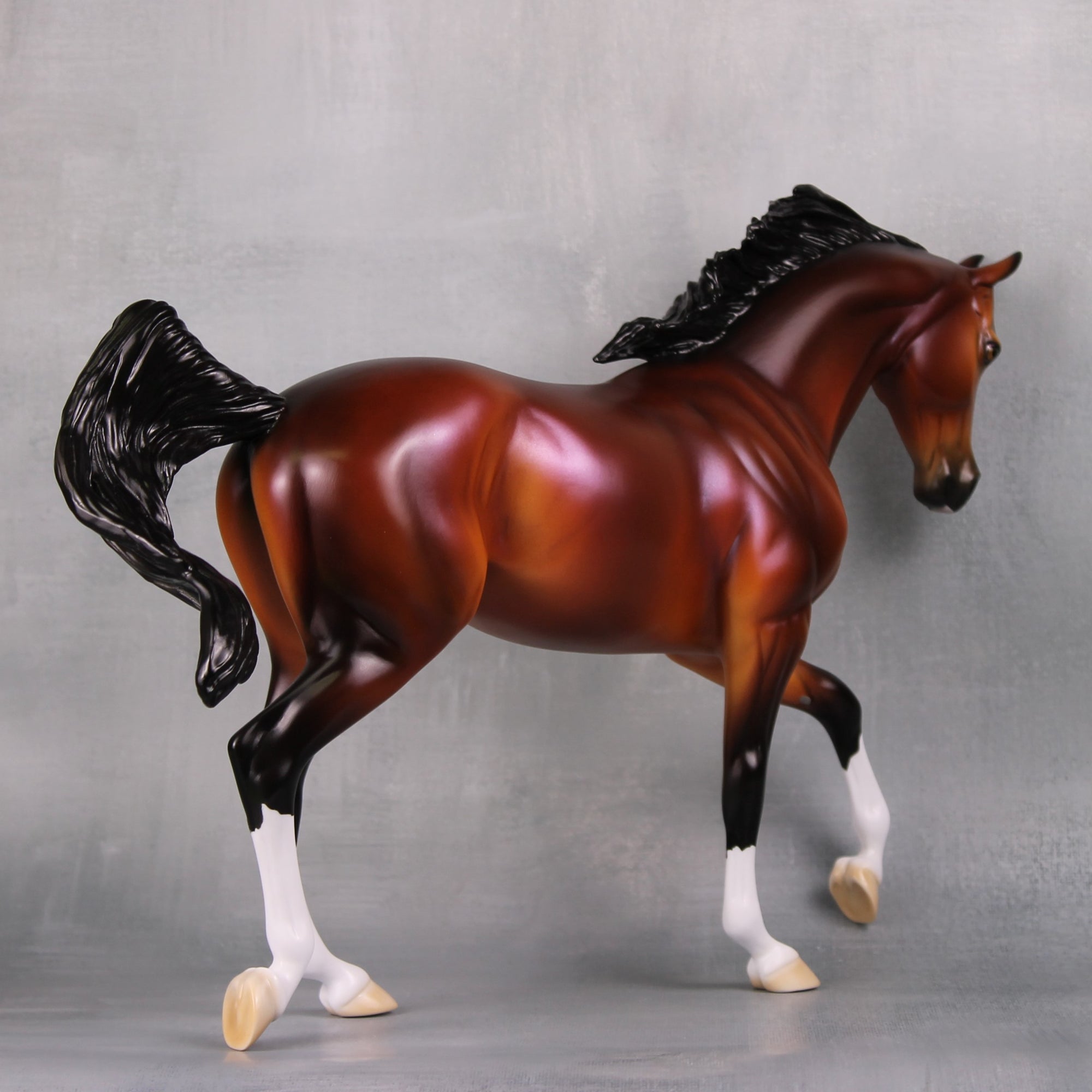 Ace LE 5 Dappled Bay with Lavender Sheen Thoroughbred By Ellen Robbins MM24 Run