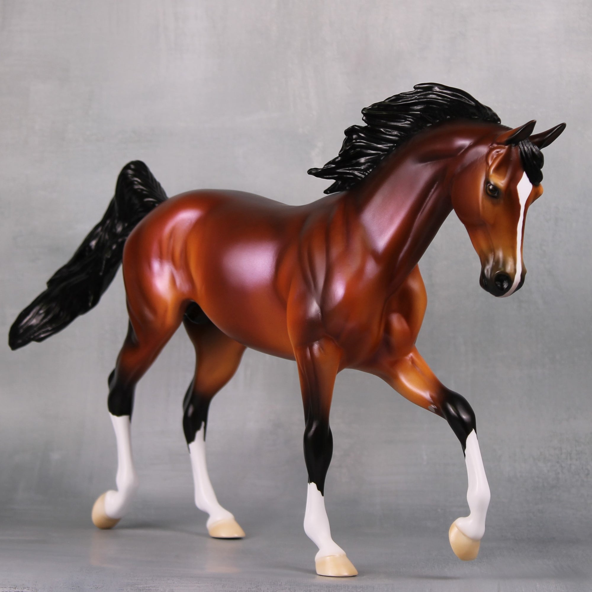 Ace LE 5 Dappled Bay with Lavender Sheen Thoroughbred By Ellen Robbins MM24 Run