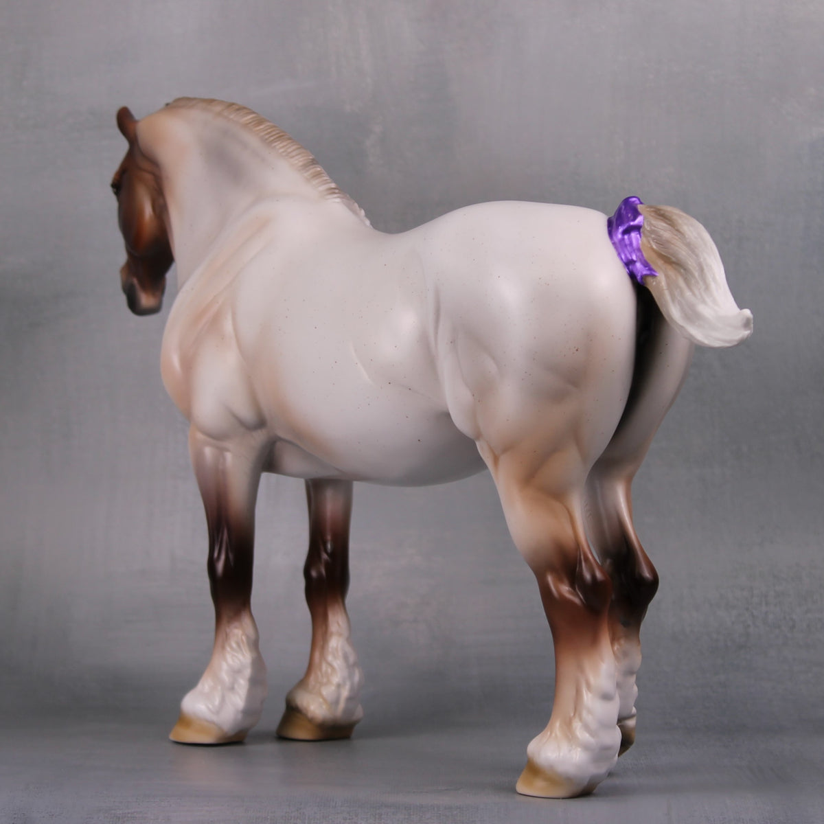 Beauty LE-22 Flaxen Strawberry Roan Custom Heavy Draft Mare Painted By Ashley Palmer Fairy Tale Series - Pre Order - FTL24