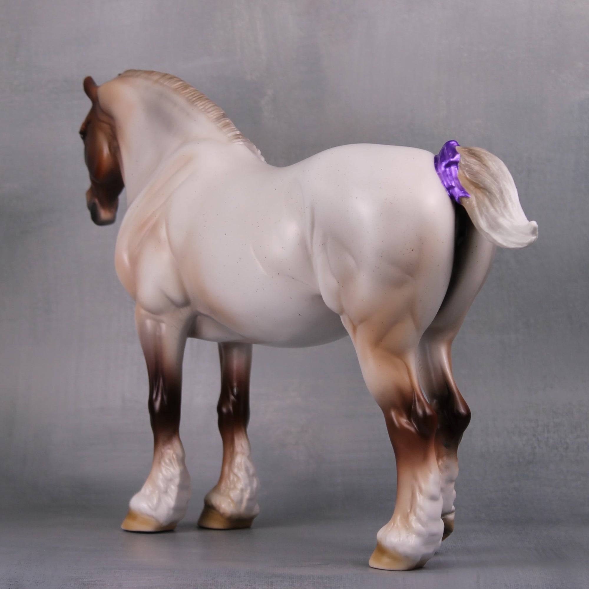 Beauty LE-22 Flaxen Strawberry Roan Custom Heavy Draft Mare Painted By Ashley Palmer Fairy Tale Series - Pre Order - FTL24
