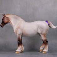Beauty LE-22 Flaxen Strawberry Roan Custom Heavy Draft Mare Painted By Ashley Palmer Fairy Tale Series - Pre Order - FTL24