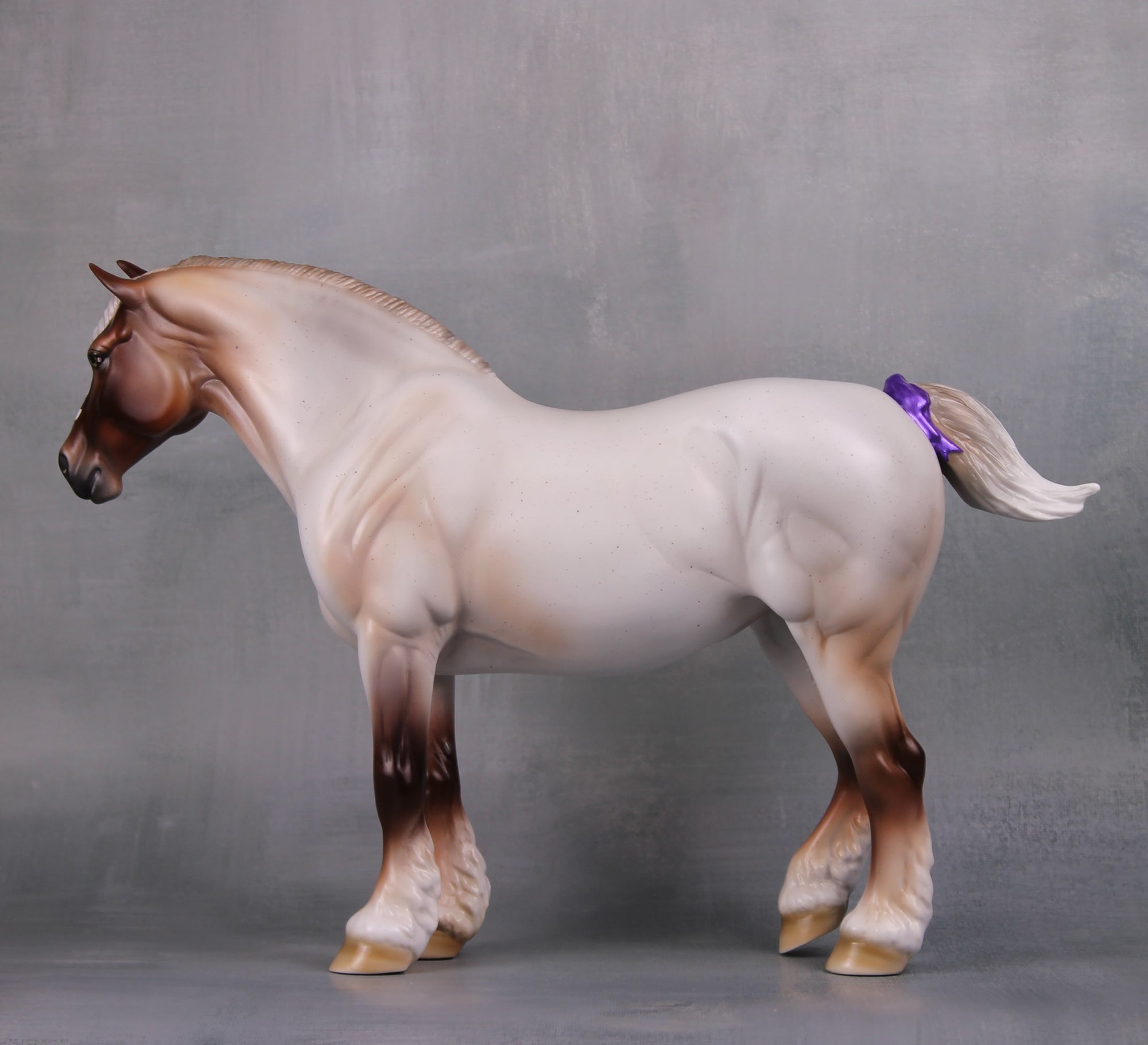 Beauty LE-22 Flaxen Strawberry Roan Custom Heavy Draft Mare Painted By Ashley Palmer Fairy Tale Series - Pre Order - FTL24