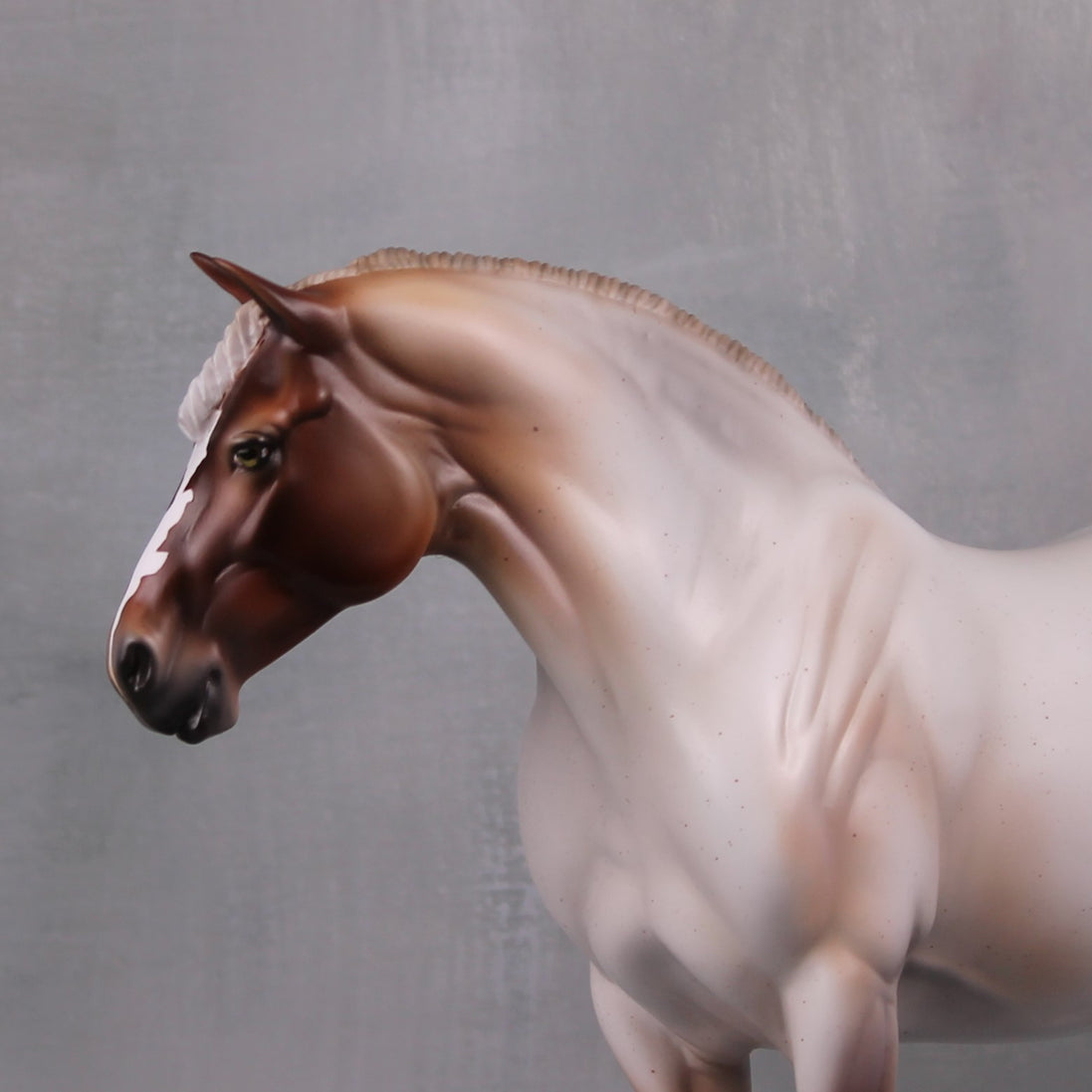 Beauty LE-22 Flaxen Strawberry Roan Custom Heavy Draft Mare Painted By Ashley Palmer Fairy Tale Series - Pre Order - FTL24