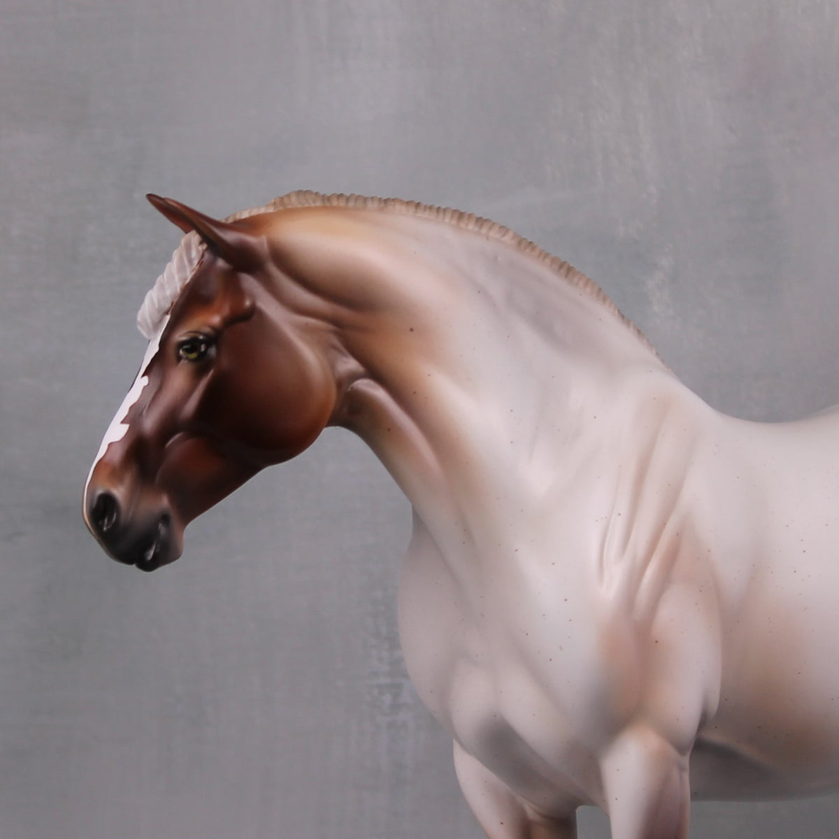 Beauty LE-22 Flaxen Strawberry Roan Custom Heavy Draft Mare Painted By Ashley Palmer Fairy Tale Series - Pre Order - FTL24