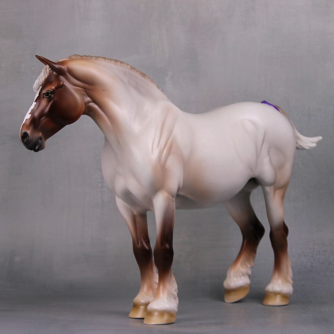 Beauty LE-22 Flaxen Strawberry Roan Custom Heavy Draft Mare Painted By Ashley Palmer Fairy Tale Series - Pre Order - FTL24