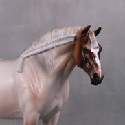 Beauty LE-22 Flaxen Strawberry Roan Custom Heavy Draft Mare Painted By Ashley Palmer Fairy Tale Series - Pre Order - FTL24