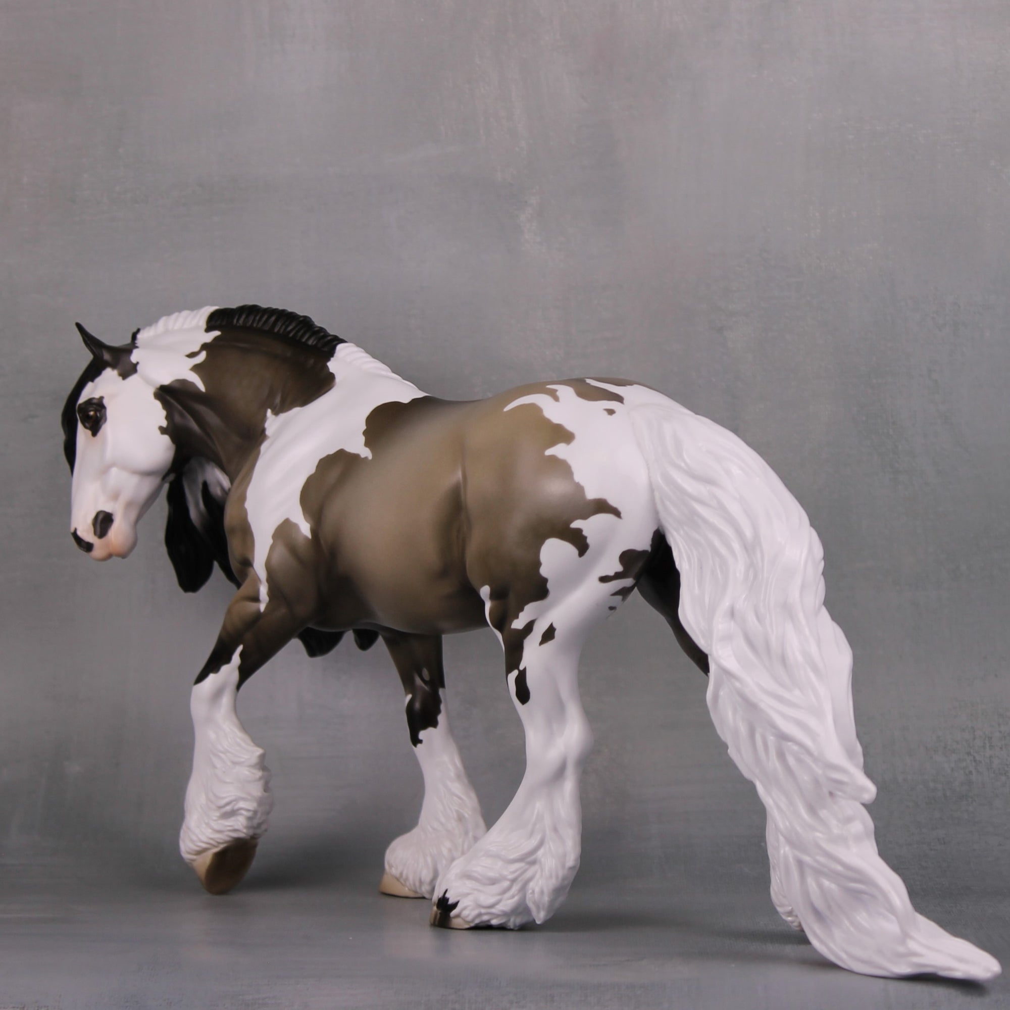 Cthulhu LE-30 Grulla Tobiano Irish Cob Painted By Jess Hamill  Classic Lit Series - Pre Order - CL24
