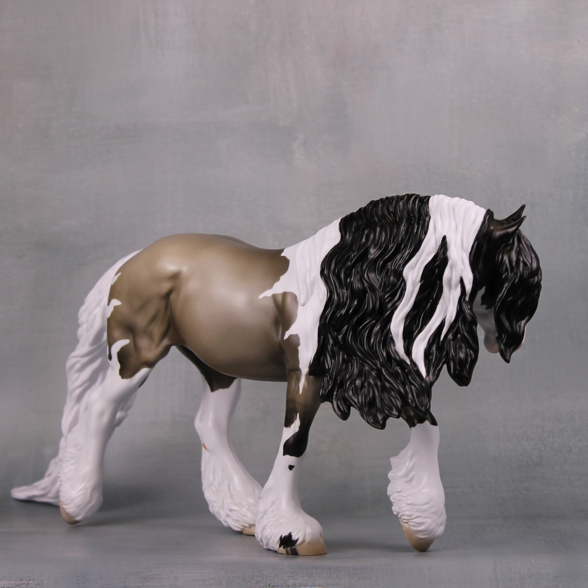 Cthulhu LE-30 Grulla Tobiano Irish Cob Painted By Jess Hamill  Classic Lit Series - Pre Order - CL24
