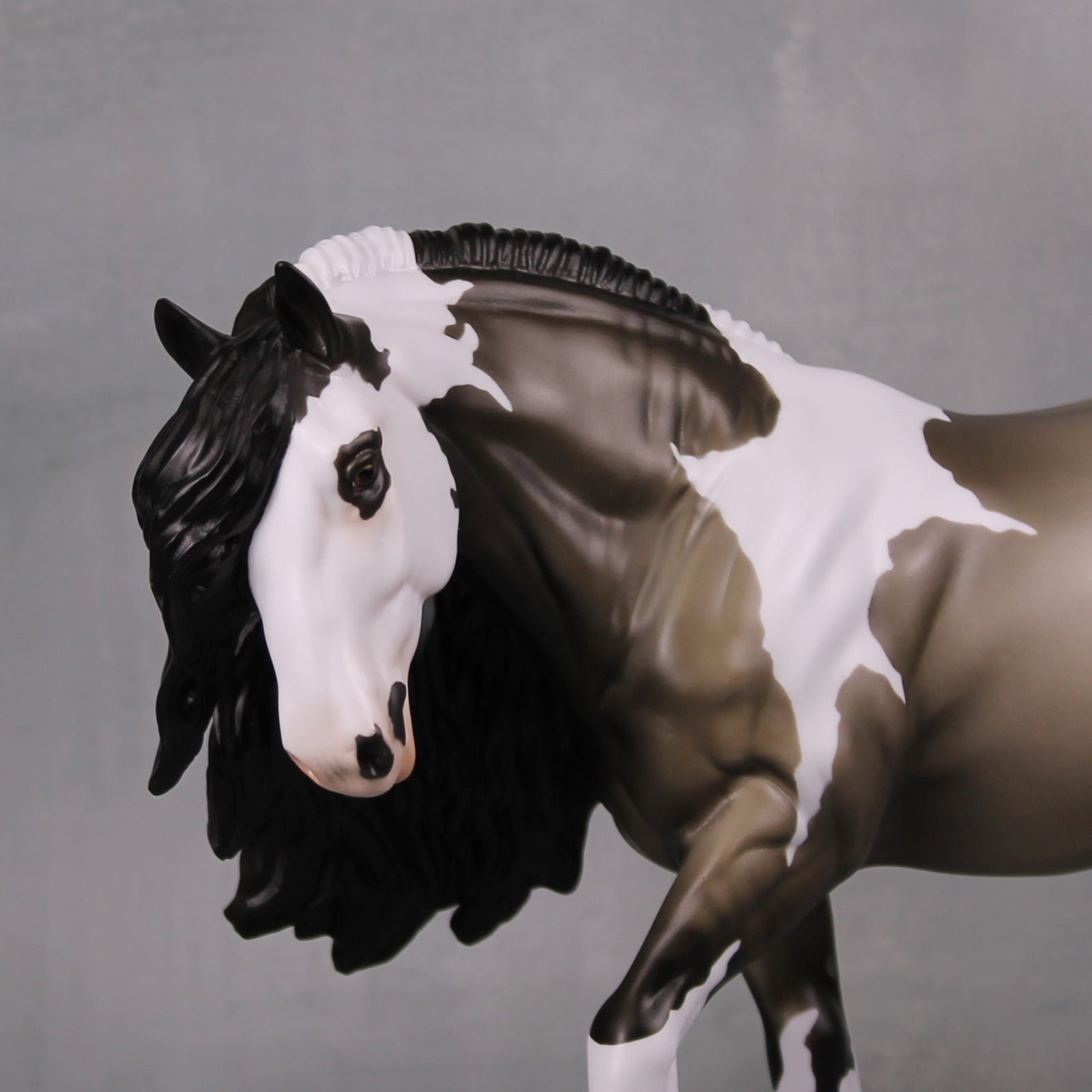 Cthulhu LE-30 Grulla Tobiano Irish Cob Painted By Jess Hamill  Classic Lit Series - Pre Order - CL24