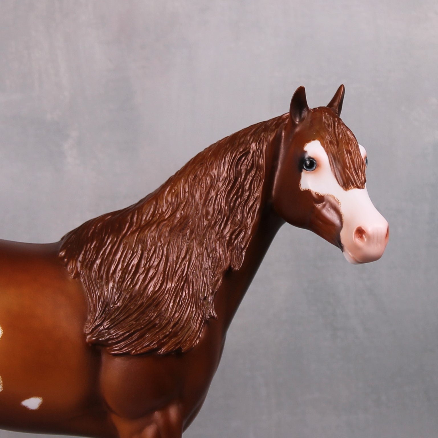 Ideal Ruby OOAK Dappled Chestnut Overo Custom ISH Portrait Horse By Caroline Boydston - Best Offer 10/1/24
