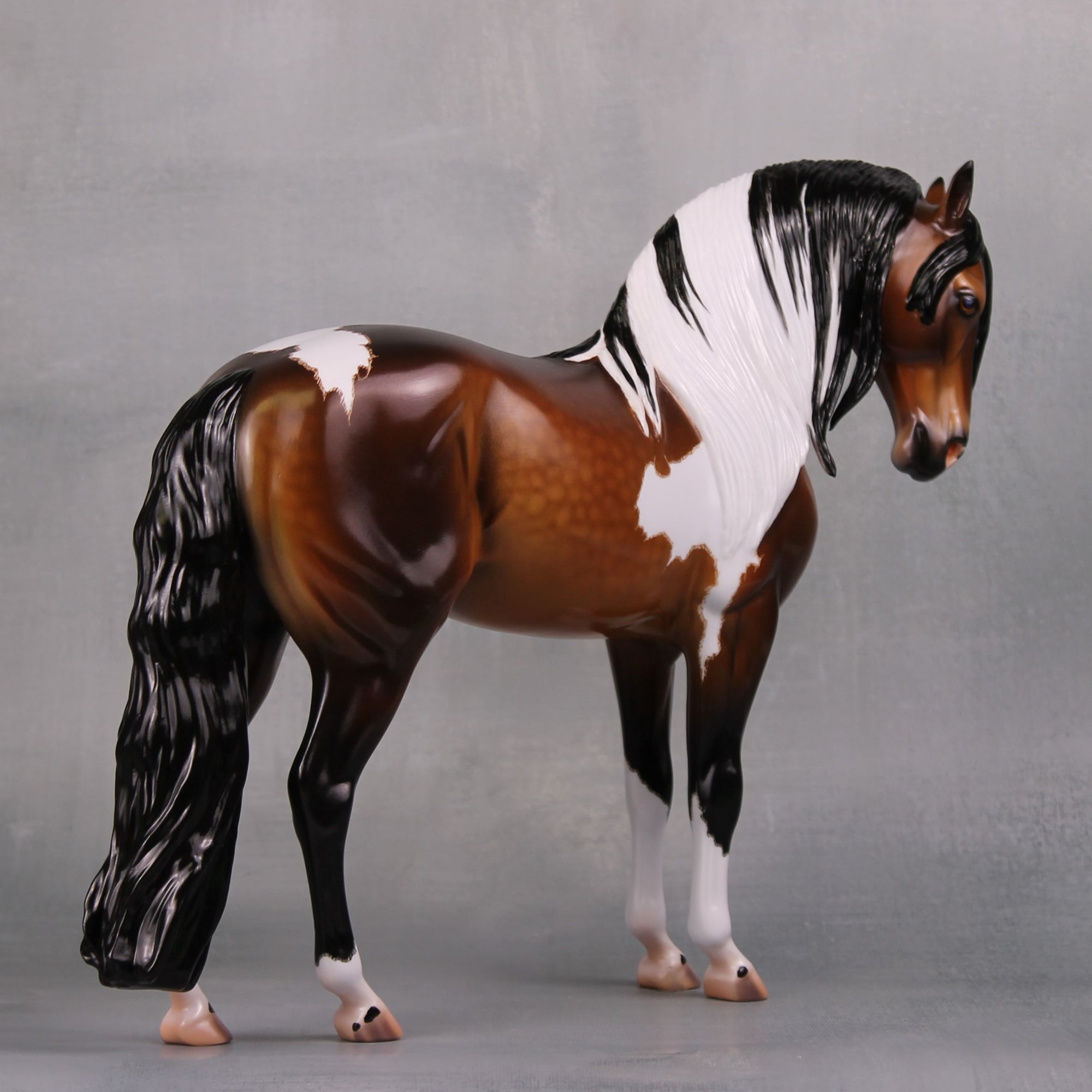 Augusta OOAK Dappled Bay Tobiano Custom Andalusian By Caroline Boydston - Best Offer 10/1/24