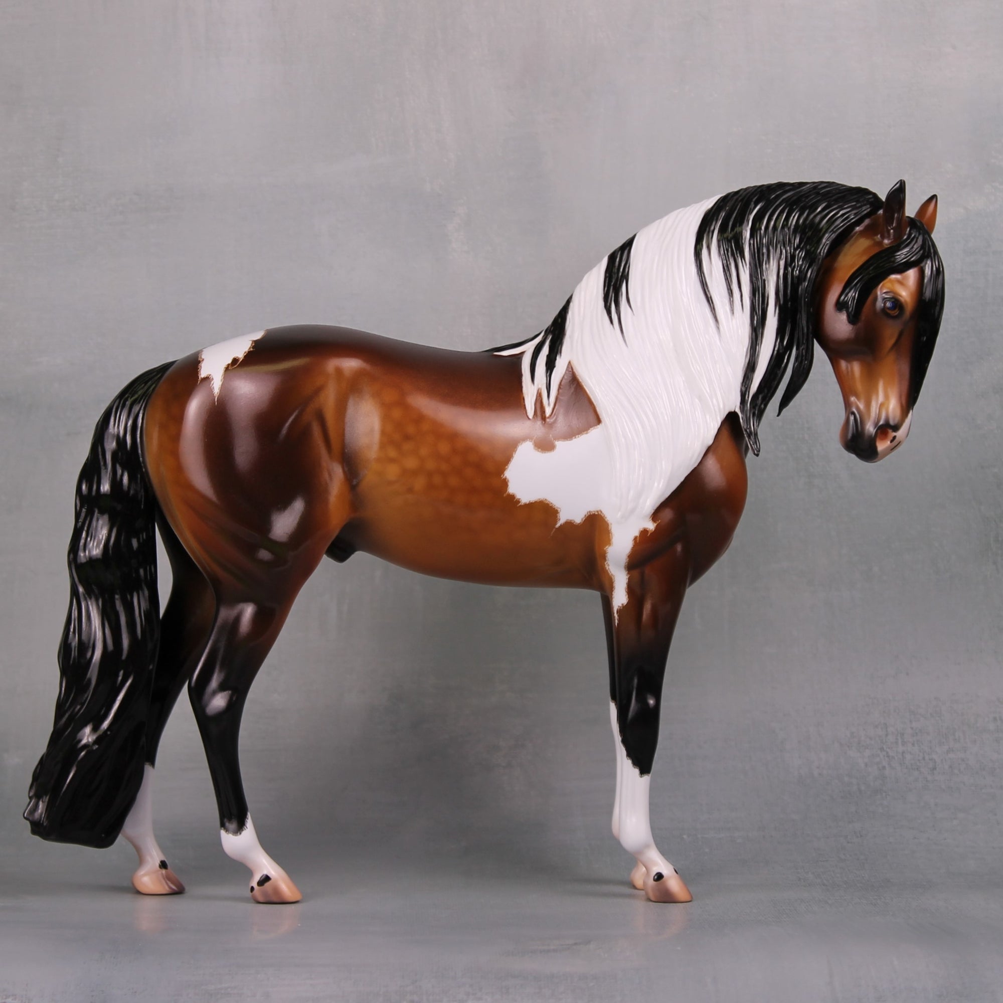 Augusta OOAK Dappled Bay Tobiano Custom Andalusian By Caroline Boydston - Best Offer 10/1/24