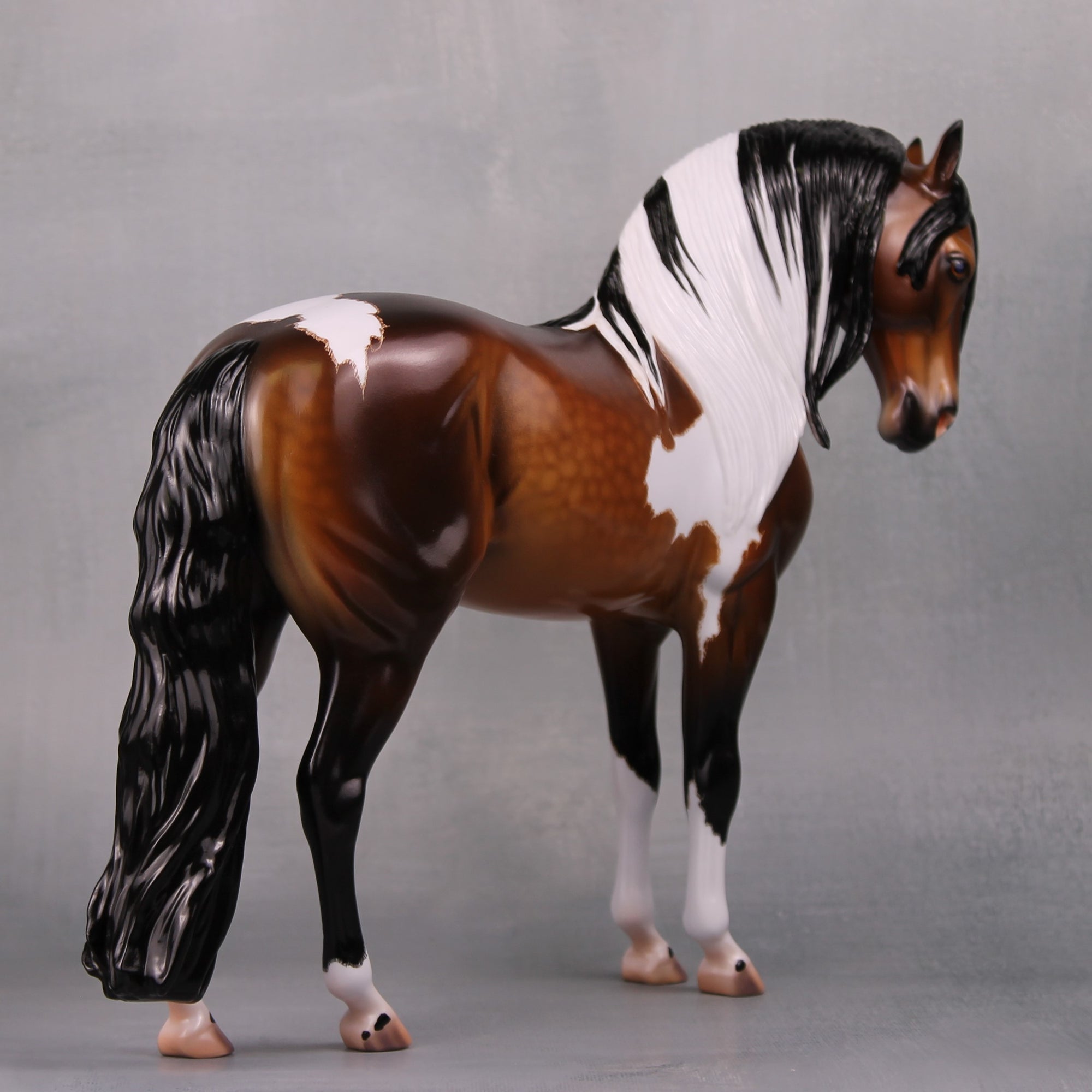 Augusta OOAK Dappled Bay Tobiano Custom Andalusian By Caroline Boydston - Best Offer 10/1/24