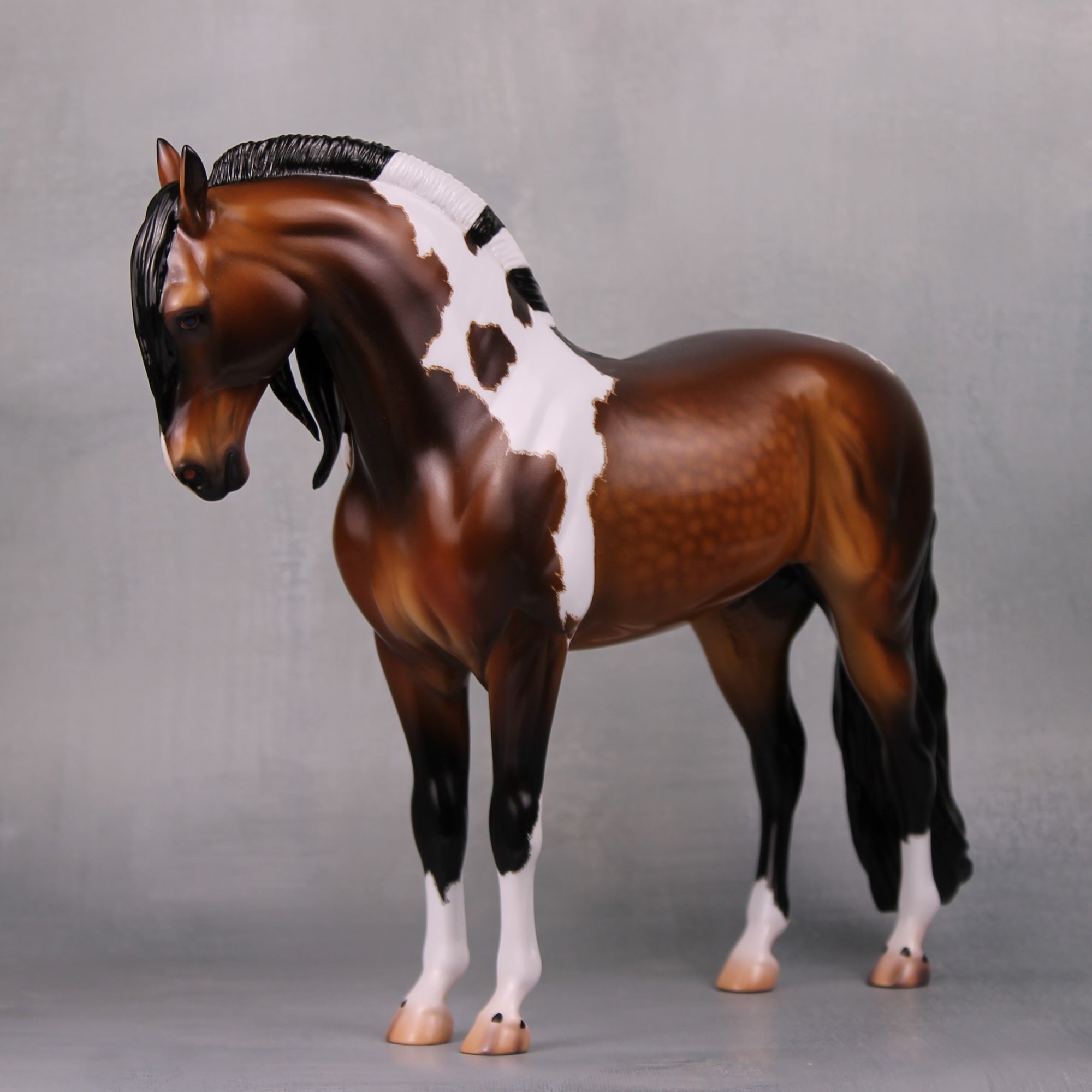 Augusta OOAK Dappled Bay Tobiano Custom Andalusian By Caroline Boydston - Best Offer 10/1/24