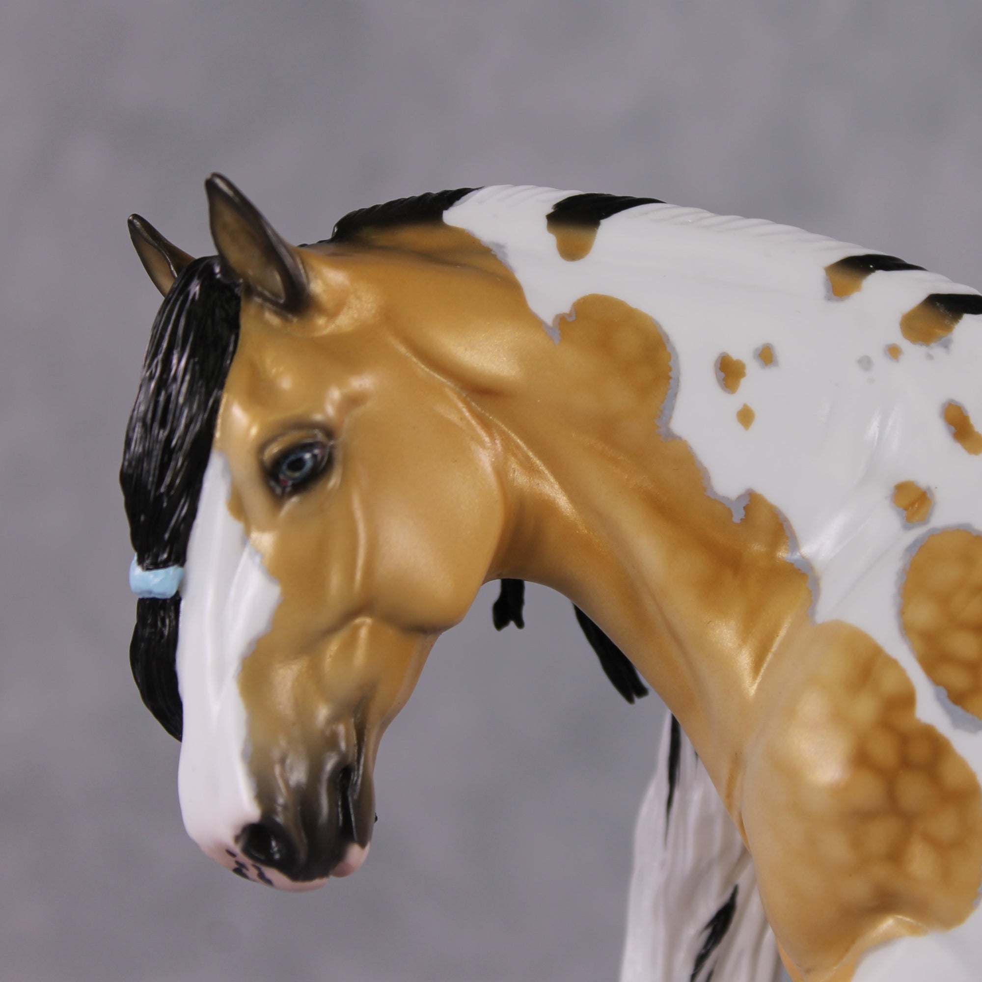 Stone Horses OOAK FCM "Prince Regent" - Dappled Buckskin Tobiano Irish Cob by Ellen Robbins &amp; Mona Best Offer 1/28/2025