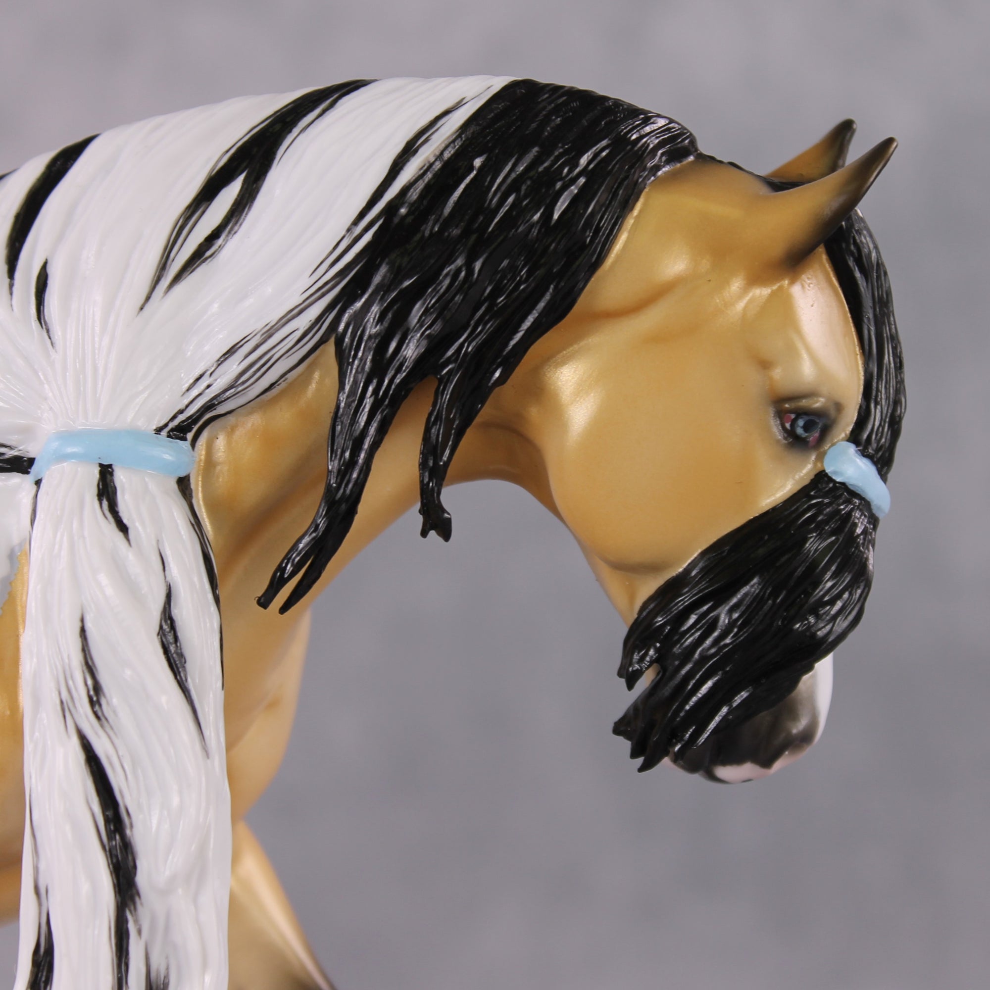 Stone Horses OOAK FCM "Prince Regent" - Dappled Buckskin Tobiano Irish Cob by Ellen Robbins &amp; Mona Best Offer 1/28/2025