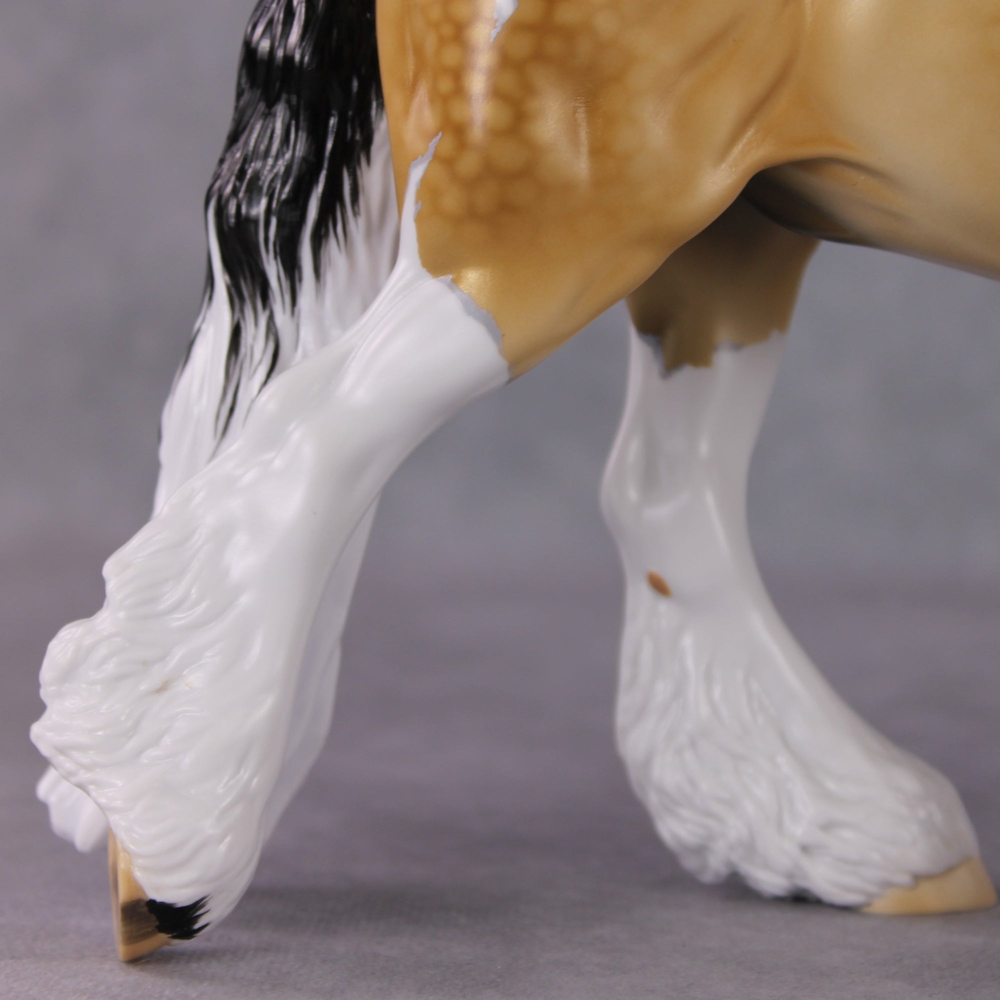 Stone Horses OOAK FCM "Prince Regent" - Dappled Buckskin Tobiano Irish Cob by Ellen Robbins &amp; Mona Best Offer 1/28/2025