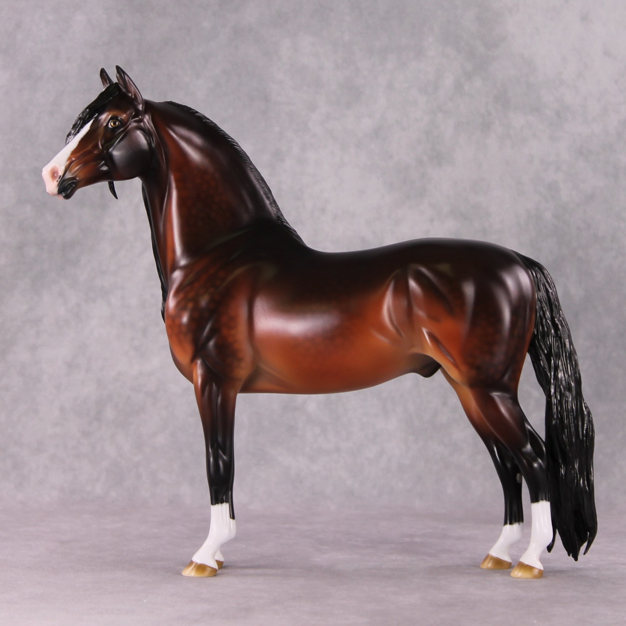 Stone Horses OOAK FCM "Whispered Warmth" - Dappled Bay Morgan by Ashley Palmer &amp; Mona Best Offer 1/28/2025