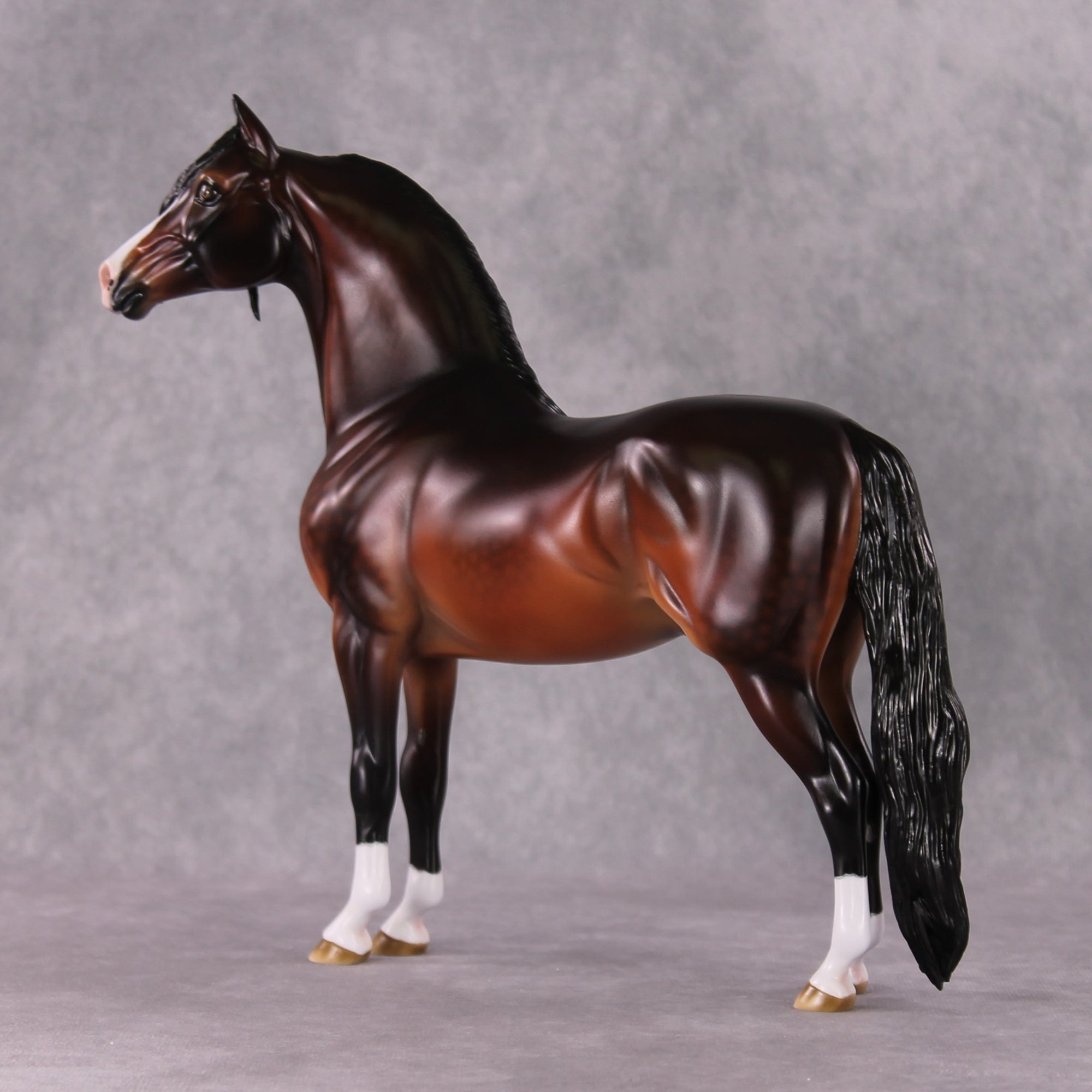 Stone Horses OOAK FCM "Whispered Warmth" - Dappled Bay Morgan by Ashley Palmer &amp; Mona Best Offer 1/28/2025