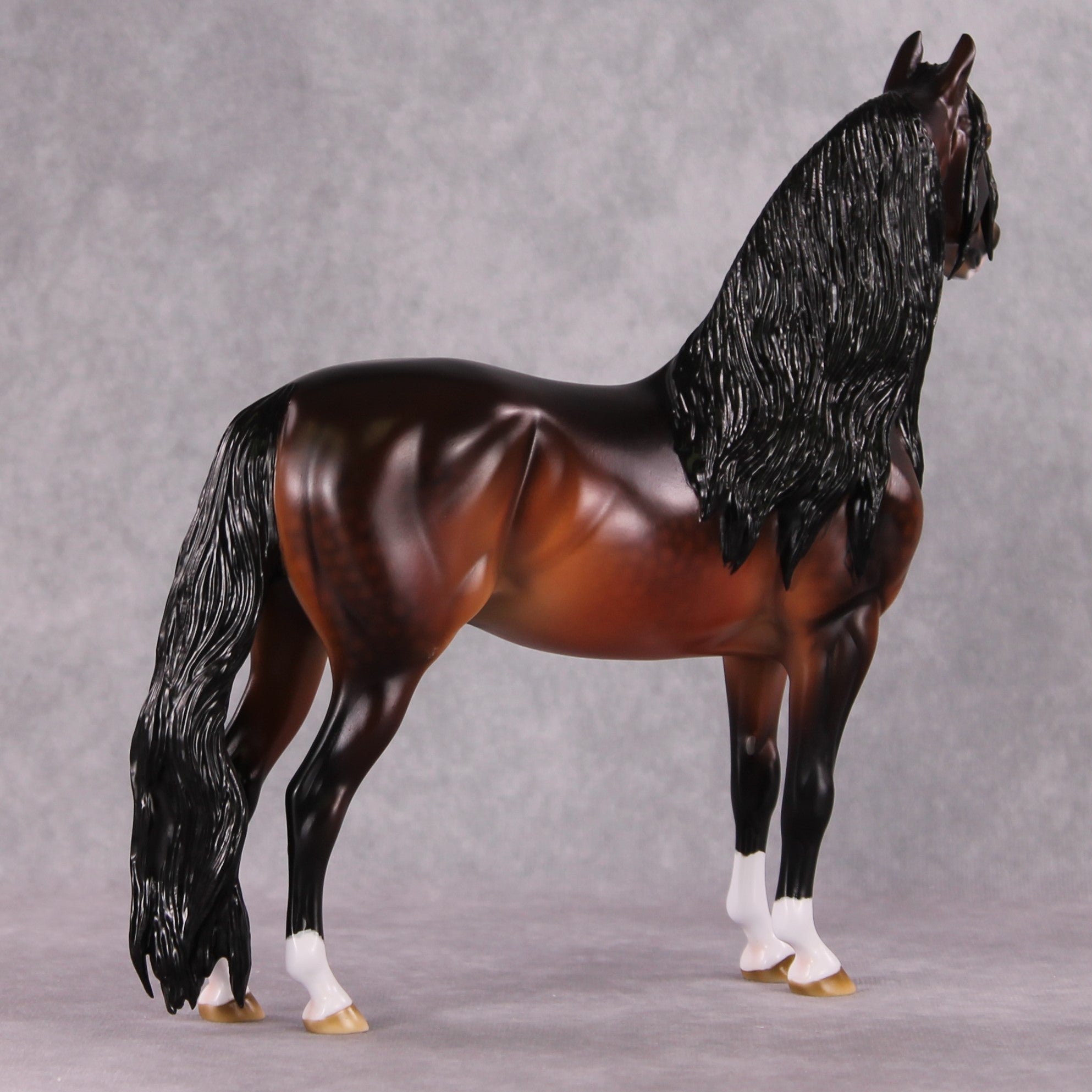 Stone Horses OOAK FCM "Whispered Warmth" - Dappled Bay Morgan by Ashley Palmer &amp; Mona Best Offer 1/28/2025