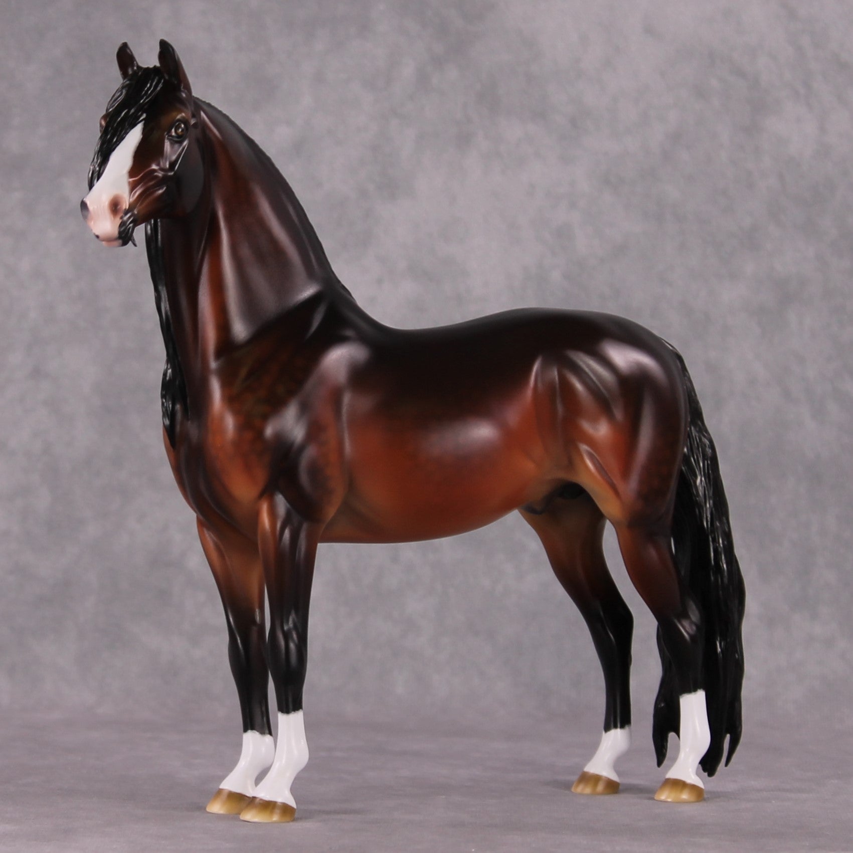 Stone Horses OOAK FCM "Whispered Warmth" - Dappled Bay Morgan by Ashley Palmer &amp; Mona Best Offer 1/28/2025